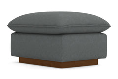 Olivia Ottoman :: Leg Finish: Pecan / Size: 23x30