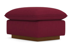 Olivia Ottoman :: Leg Finish: Pecan / Size: 23x30