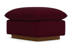 Olivia Ottoman :: Leg Finish: Pecan / Size: 23x30