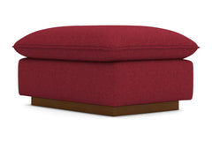 Olivia Ottoman :: Leg Finish: Pecan / Size: 25x35
