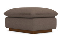 Olivia Ottoman :: Leg Finish: Pecan / Size: 25x35