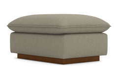 Olivia Ottoman :: Leg Finish: Pecan / Size: 25x35