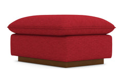 Olivia Ottoman :: Leg Finish: Pecan / Size: 25x35