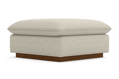 Olivia Ottoman :: Leg Finish: Pecan / Size: 35x35
