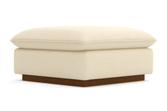 Olivia Ottoman :: Leg Finish: Pecan / Size: 35x35