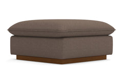 Olivia Ottoman :: Leg Finish: Pecan / Size: 35x35