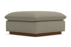 Olivia Ottoman :: Leg Finish: Pecan / Size: 35x35