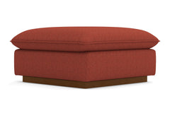 Olivia Ottoman :: Leg Finish: Pecan / Size: 35x35
