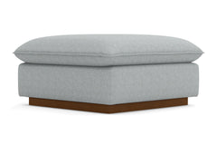 Olivia Ottoman :: Leg Finish: Pecan / Size: 35x35