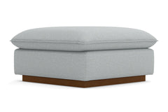 Olivia Ottoman :: Leg Finish: Pecan / Size: 35x35