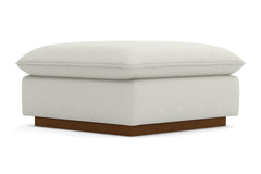 Olivia Ottoman :: Leg Finish: Pecan / Size: 35x35
