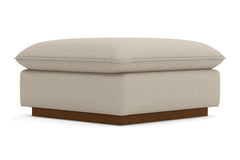 Olivia Ottoman :: Leg Finish: Pecan / Size: 35x35