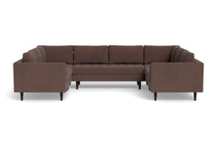 Sadie 5pc Sectional Sofa :: Leg Finish: Espresso