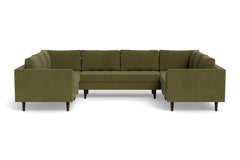 Sadie 5pc Sectional Sofa :: Leg Finish: Espresso