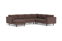 Sadie 4pc Sectional Sofa :: Leg Finish: Espresso / Configuration: LAF - Chaise on the Left