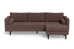 Sadie Reversible Chaise Sofa :: Leg Finish: Espresso