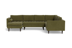 Sadie 4pc Sectional Sofa :: Leg Finish: Espresso / Configuration: LAF - Chaise on the Left