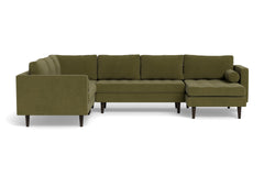 Sadie 4pc Sectional Sofa :: Leg Finish: Espresso / Configuration: RAF - Chaise on the Right