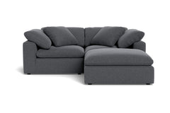 Westover 3pc Sectional Sofa W/ Ottoman :: Leg Finish: Espresso