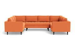 Sadie 5pc Sectional Sofa :: Leg Finish: Espresso
