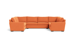 Maverick 5pc Sectional Sofa :: Leg Finish: Espresso