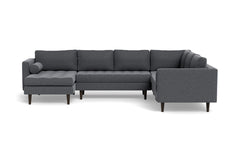 Sadie 4pc Sectional Sofa :: Leg Finish: Espresso / Configuration: LAF - Chaise on the Left