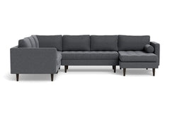 Sadie 4pc Sectional Sofa :: Leg Finish: Espresso / Configuration: RAF - Chaise on the Right