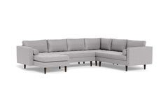 Sadie 4pc Sectional Sofa :: Leg Finish: Espresso / Configuration: LAF - Chaise on the Left