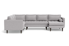 Sadie 4pc Sectional Sofa :: Leg Finish: Espresso / Configuration: RAF - Chaise on the Right