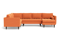 Sadie 4pc Sectional Sofa :: Leg Finish: Espresso / Configuration: RAF - Chaise on the Right