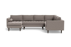 Sadie 4pc Sectional Sofa :: Leg Finish: Espresso / Configuration: LAF - Chaise on the Left