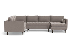 Sadie 4pc Sectional Sofa :: Leg Finish: Espresso / Configuration: RAF - Chaise on the Right