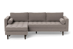 Sadie Reversible Chaise Sofa :: Leg Finish: Espresso