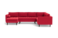 Sadie 4pc Sectional Sofa :: Leg Finish: Espresso / Configuration: LAF - Chaise on the Left