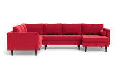 Sadie 4pc Sectional Sofa :: Leg Finish: Espresso / Configuration: RAF - Chaise on the Right
