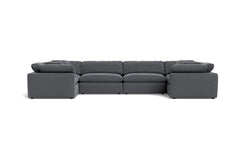 Westover 6pc Sectional Sofa :: Leg Finish: Espresso