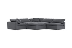 Westover 6pc Sectonal Sofa W/ Ottoman :: Leg Finish: Espresso
