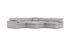 Westover 6pc Sectonal Sofa W/ Ottoman :: Leg Finish: Espresso