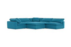 Westover 6pc Sectonal Sofa W/ Ottoman :: Leg Finish: Espresso