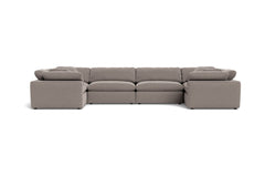 Westover 6pc Sectional Sofa :: Leg Finish: Espresso