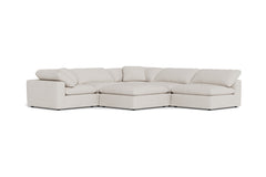 Westover 6pc Sectonal Sofa W/ Ottoman :: Leg Finish: Espresso