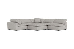 Westover 6pc Sectonal Sofa W/ Ottoman :: Leg Finish: Espresso
