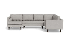 Sadie 4pc Sectional Sofa :: Leg Finish: Espresso / Configuration: LAF - Chaise on the Left