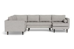 Sadie 4pc Sectional Sofa :: Leg Finish: Espresso / Configuration: RAF - Chaise on the Right