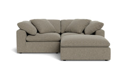Westover 3pc Sectional Sofa W/ Ottoman :: Leg Finish: Espresso