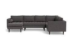 Sadie 4pc Sectional Sofa :: Leg Finish: Espresso / Configuration: LAF - Chaise on the Left