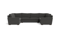 Maverick 5pc Sectional Sofa :: Leg Finish: Espresso