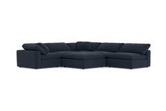 Westover 6pc Sectonal Sofa W/ Ottoman :: Leg Finish: Espresso
