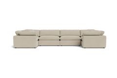 Westover 6pc Sectional Sofa :: Leg Finish: Espresso