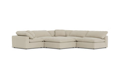 Westover 6pc Sectonal Sofa W/ Ottoman :: Leg Finish: Espresso